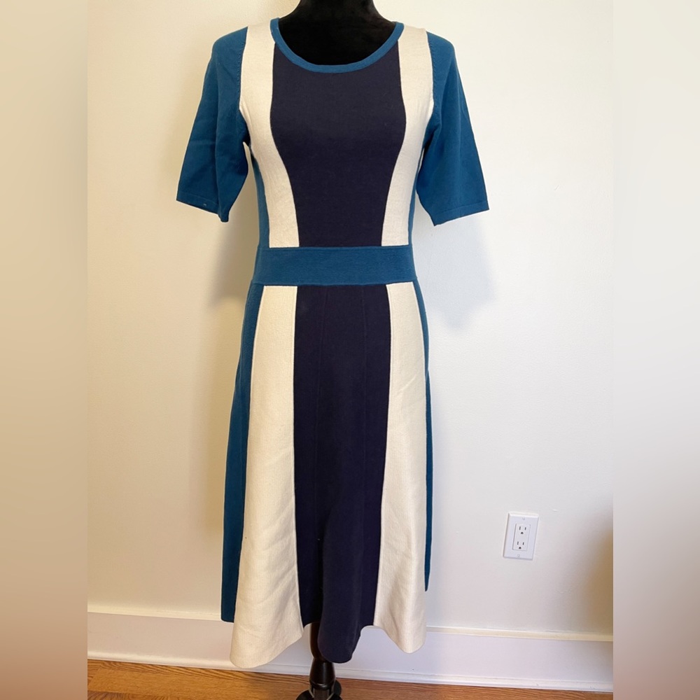 Boden color block sweater dress